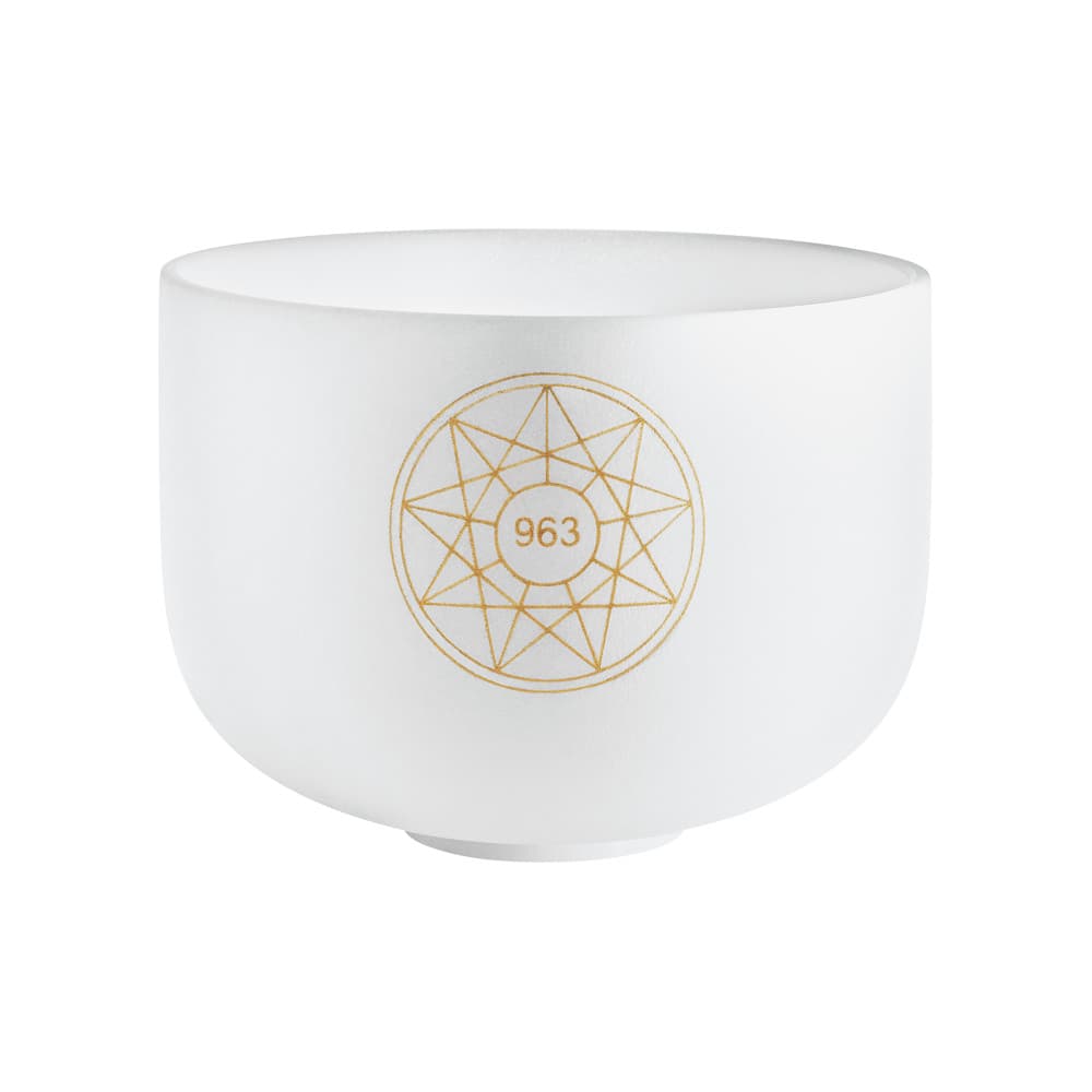 Solfeggio Crystal Singing Bowl 10" - B4/963 Hz