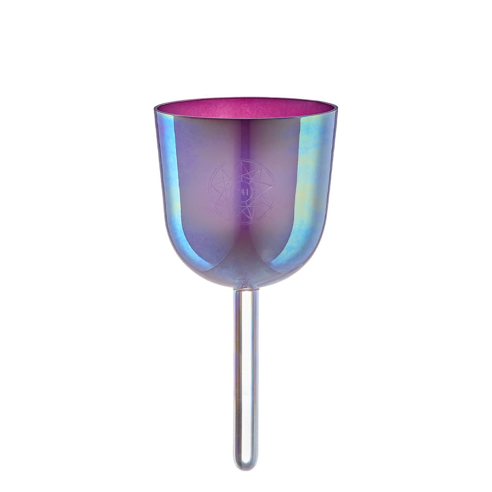 3.75"Essence Solfeggio Crystal Singing Bowl Sol 741 Hz, Lavender Purple